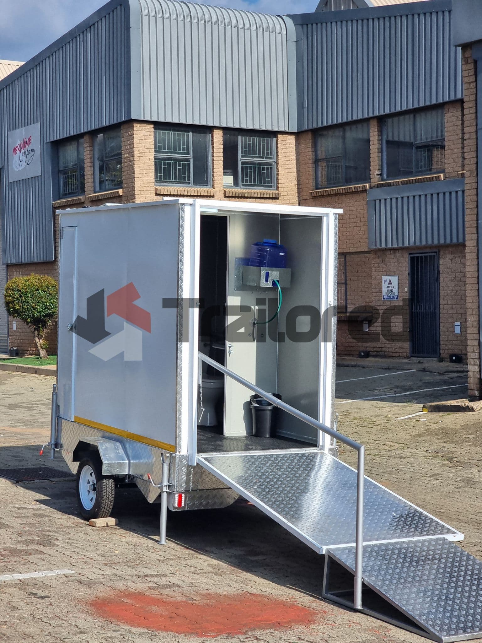 Accessible VIP toilet trailer solar panel roof