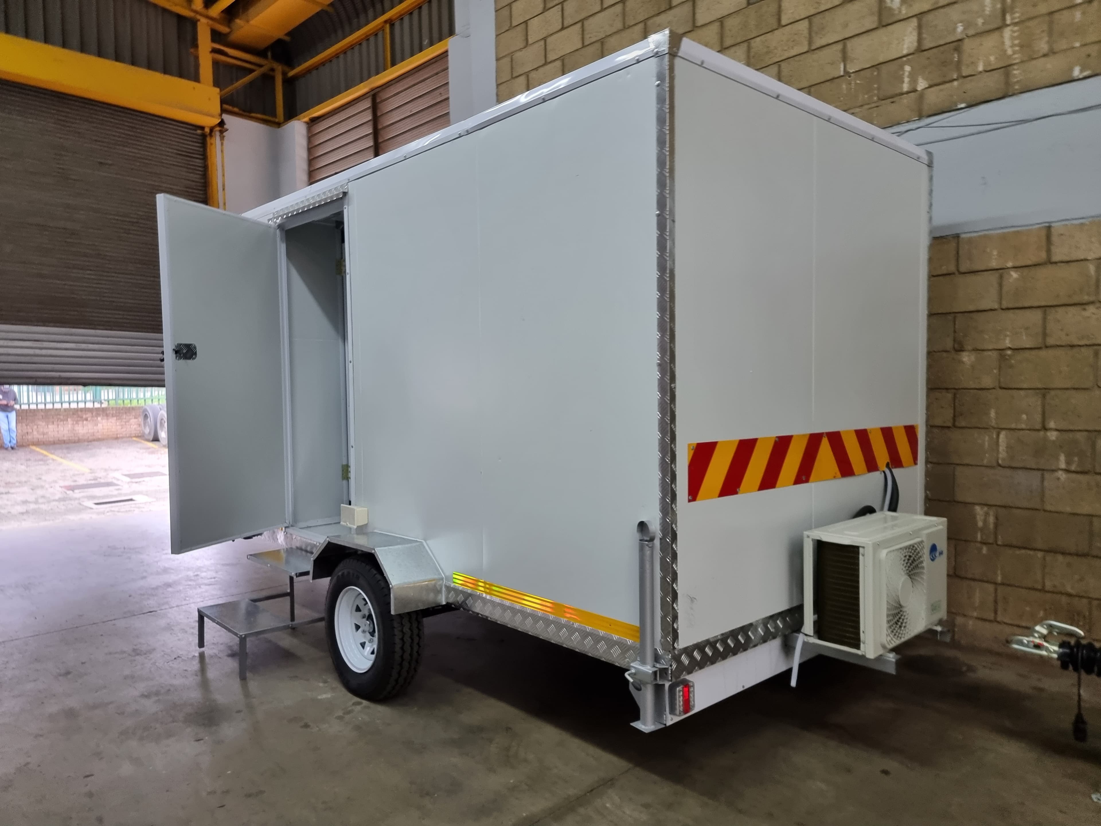Custom mobile clinic trailer manufactured by Trailored for South African businesses