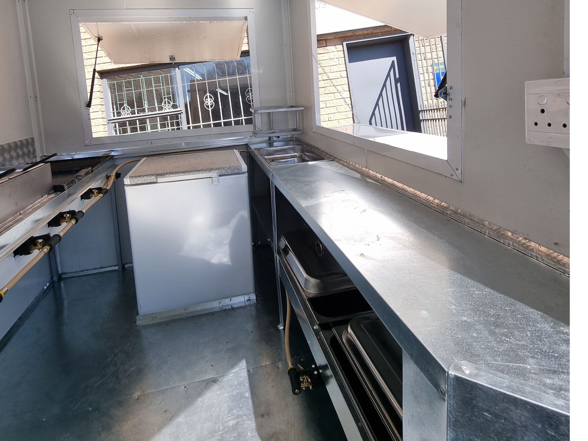 Chingali trailer prep surfaces