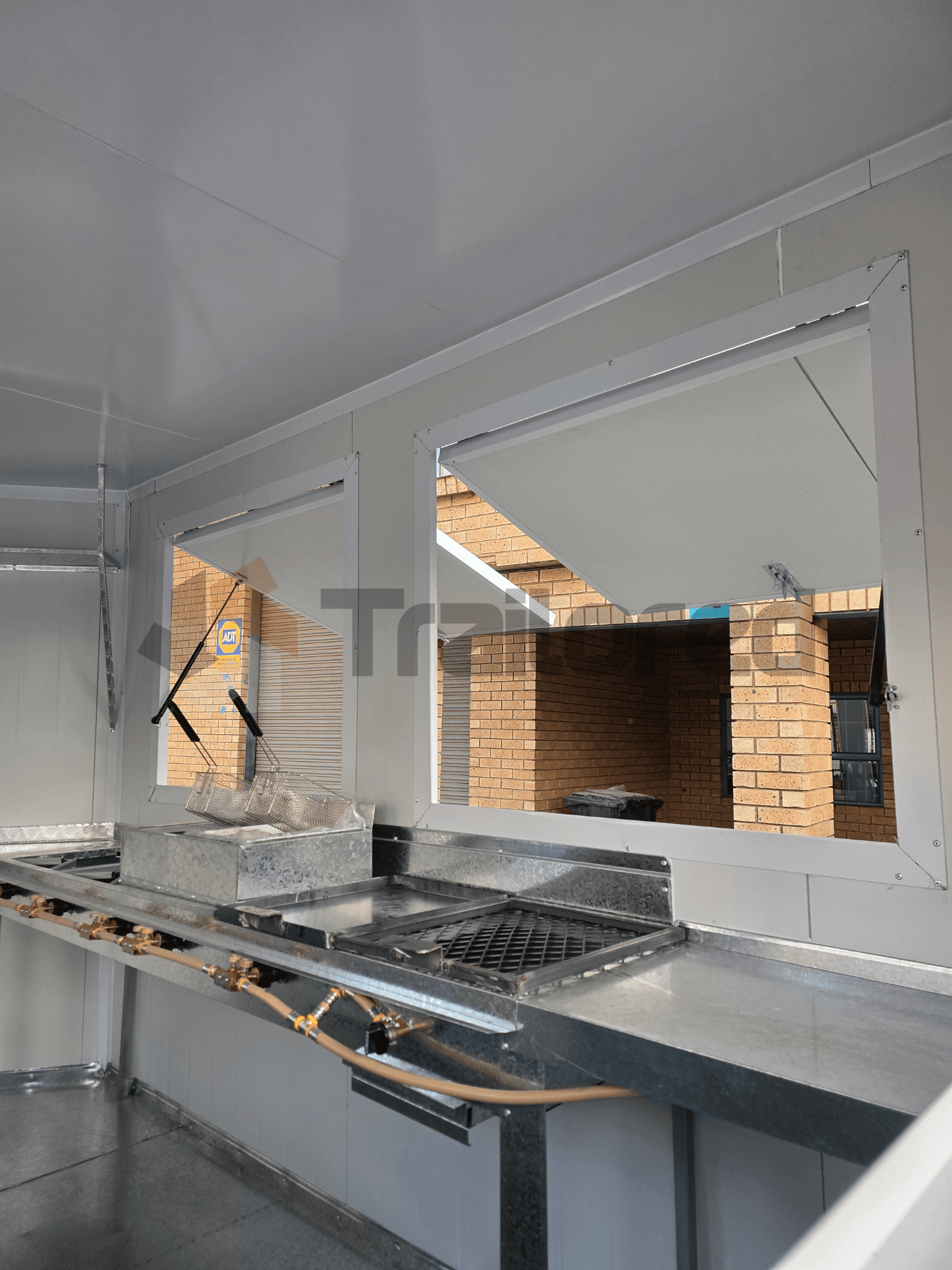 Kangala trailer after-hours setup