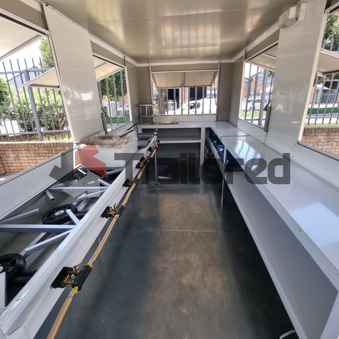 Luci trailer interior cooking line